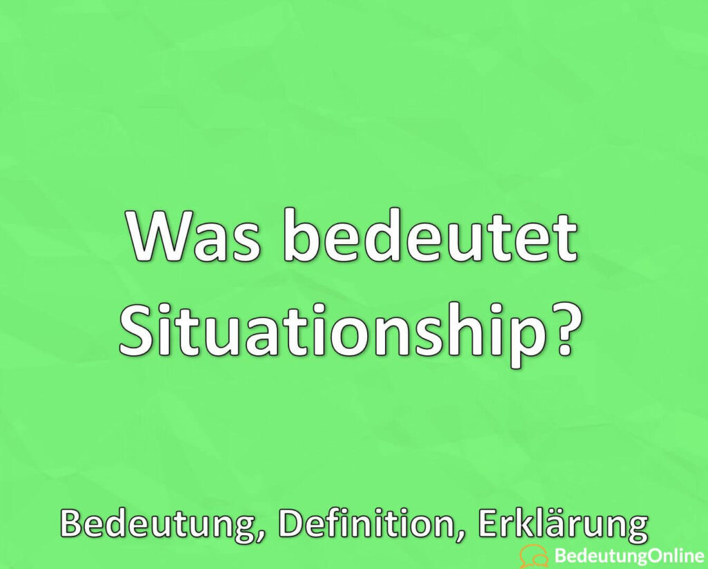 Elegantes Was Ist Situationship Ebenbild